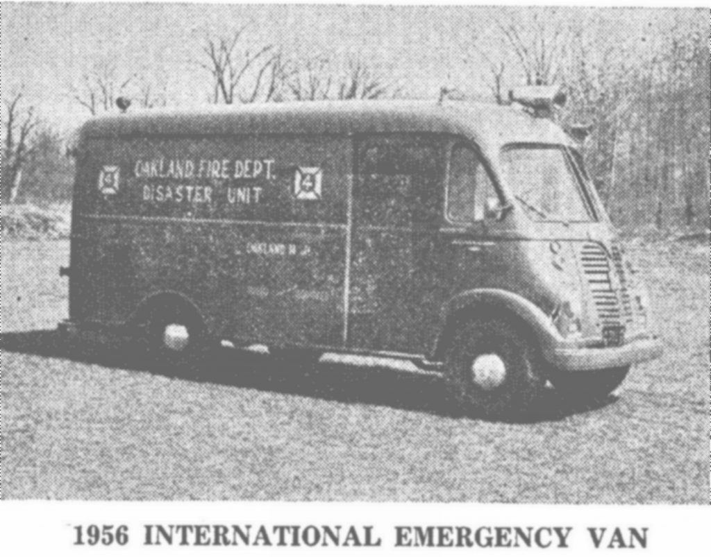 Oakland Fire Dept 1956 Oakland Emergency Truck